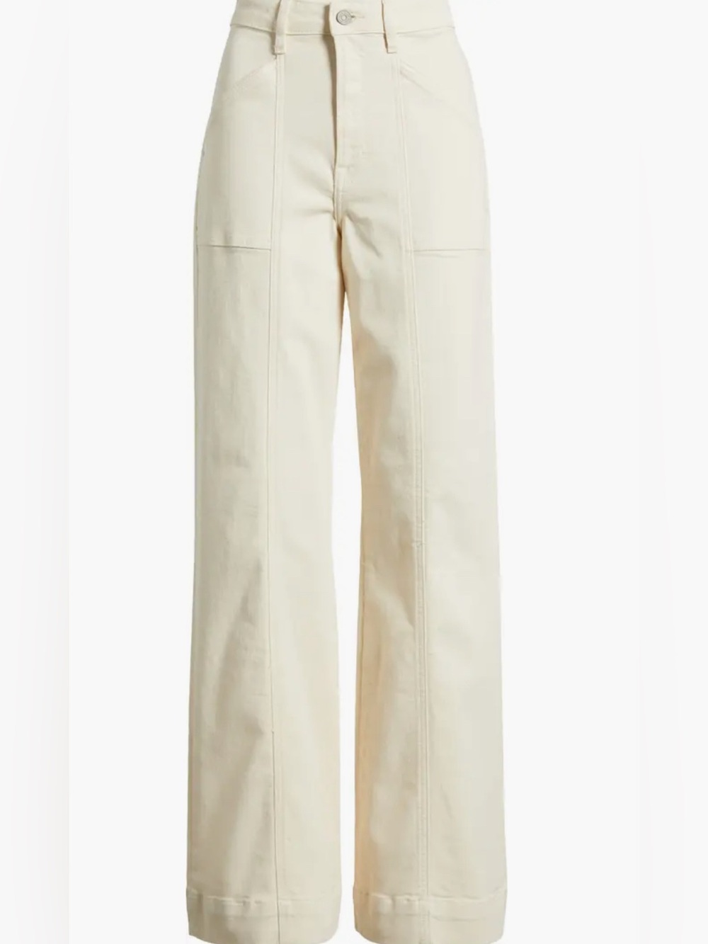 High Waist Happi Comfort Flare Jeans ecru Sz 24